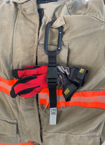 Glove Strap + SMC Black Carabiner